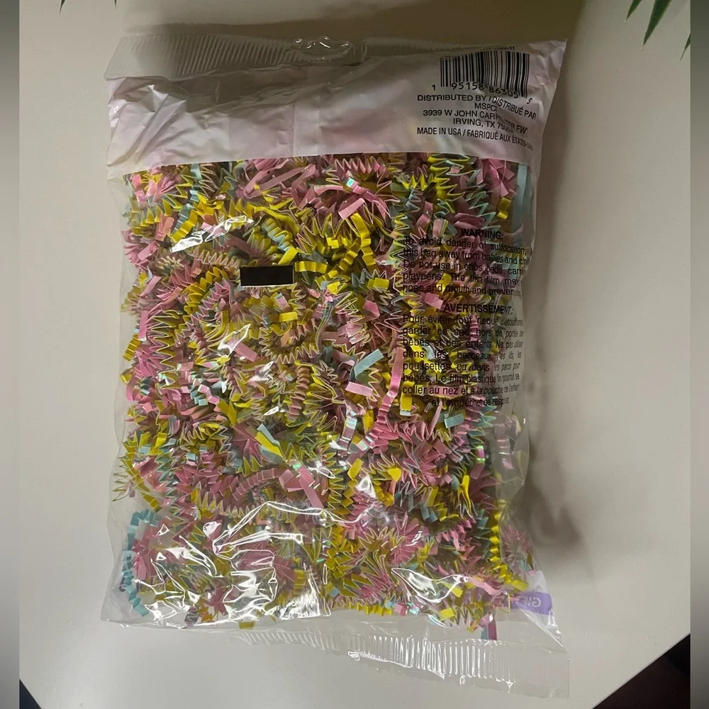 Multicolor Shreds, Easter grass pastel colored basket filler,Paper filler,5 bags
